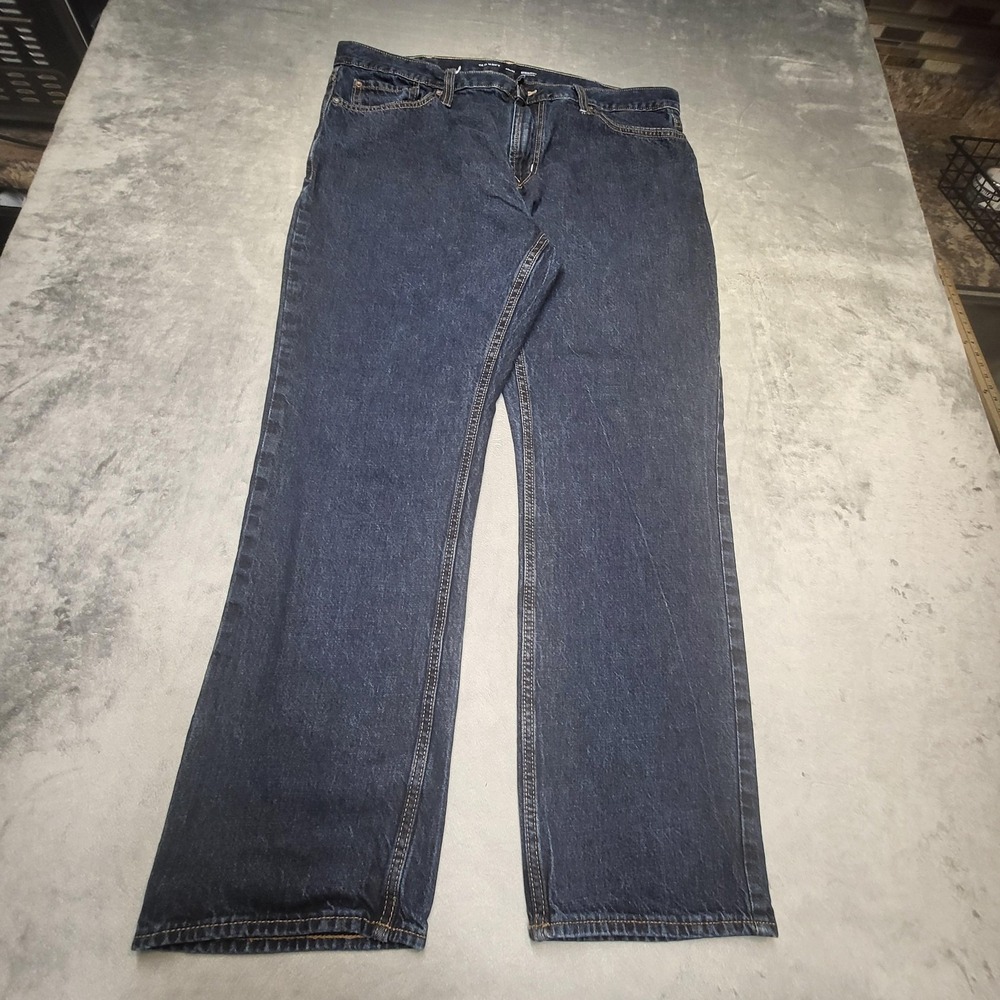 Old Navy Jeans Mens 40x32 Blue Straight Regular Dark Wash Denim Pockets